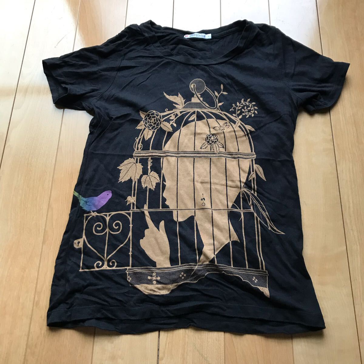 UT× 中村佑介 グラフィックT 121-1-363 レディース L ブラック拍卖