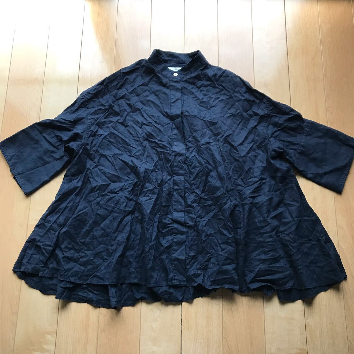 ジャーナルスタンダード タックブラウス 122-1-325 レディース ネイビー拍卖