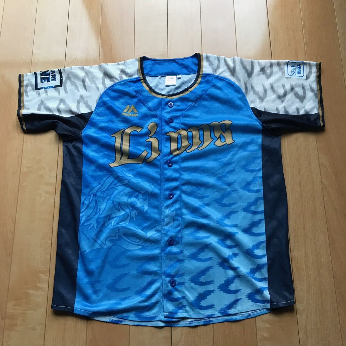 埼玉西武ライオンズ 令王ユニフォーム 123-1-355 ブルー L 野球拍卖