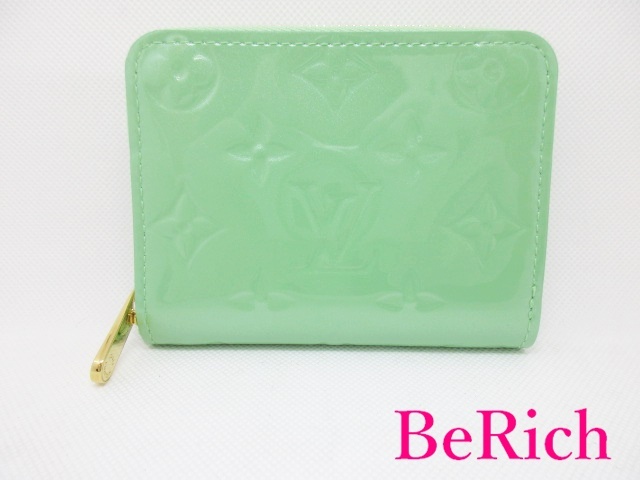 美品 ルイ ヴィトン LOUIS VUITTON モノグラム ヴェルニ ジッピー コイン パース M81892 黄緑 ライトグリーン【中古】【送料無料】 bs3232拍卖