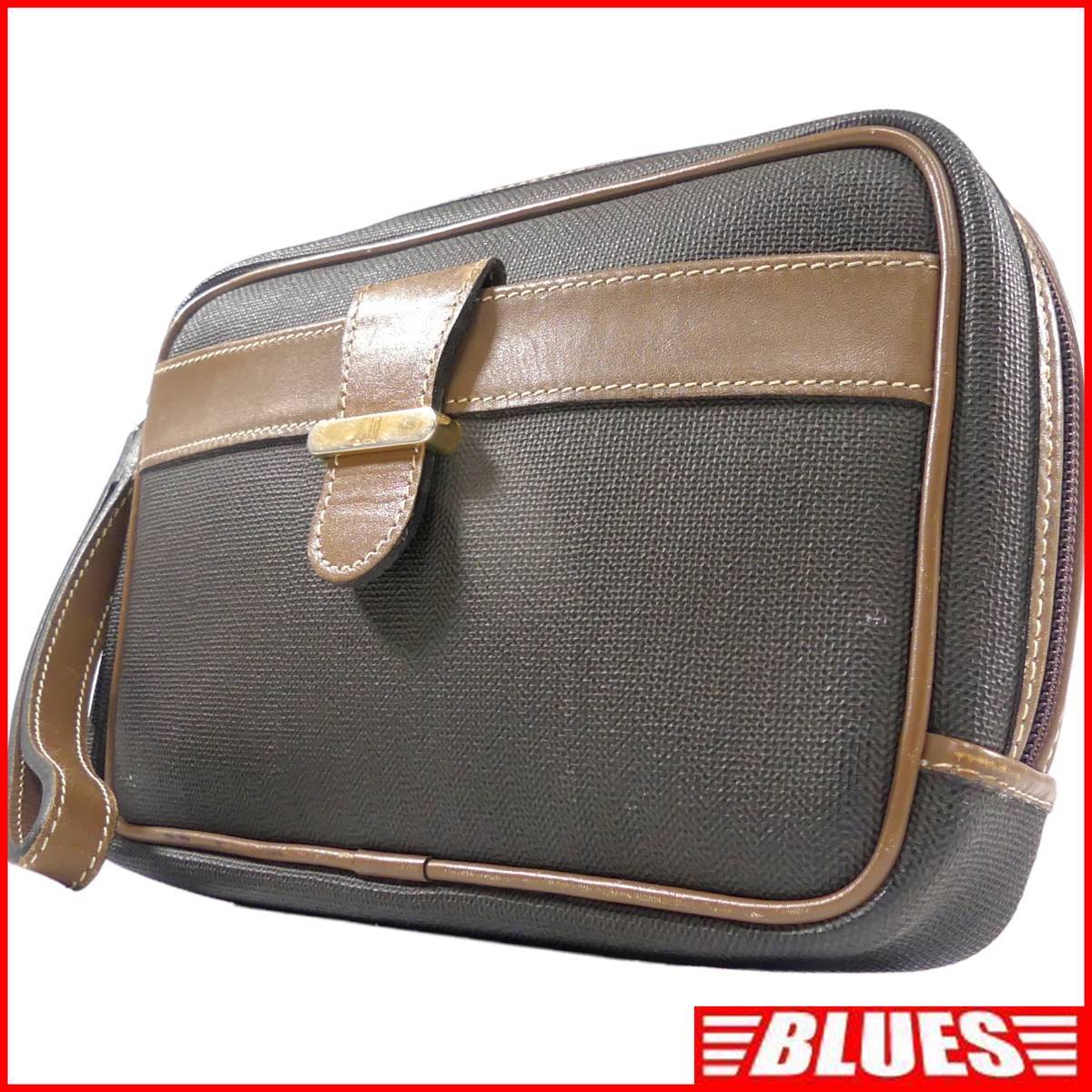 即決★dunhill★レザーコンビセカンドバッグ ダンヒル メンズ 茶 本革 ビジネスバッグ 本皮 クラッチバッグ 通勤 カバン 出張 かばん 鞄拍卖