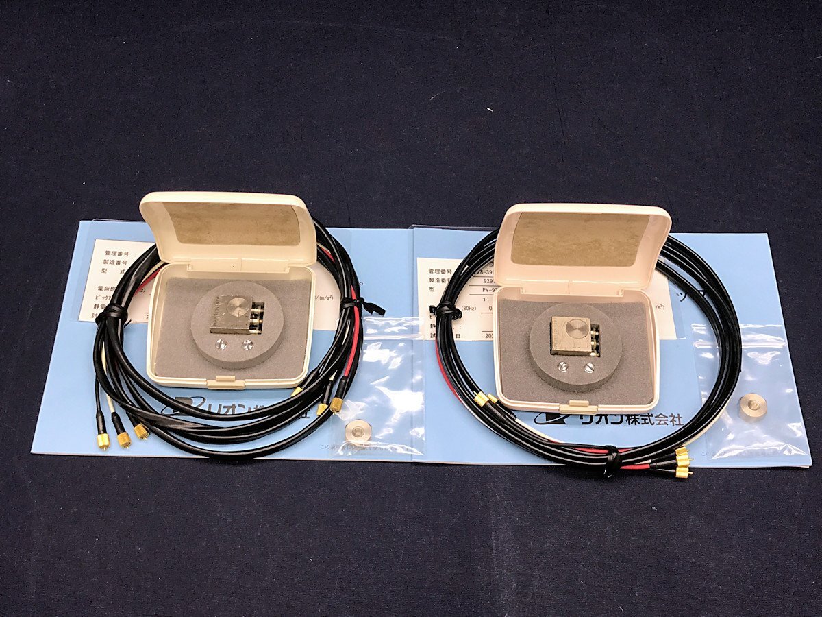 RION リオン PV-93 3方向圧電式加速度ピックアップ PV93 中古 2個セット拍卖