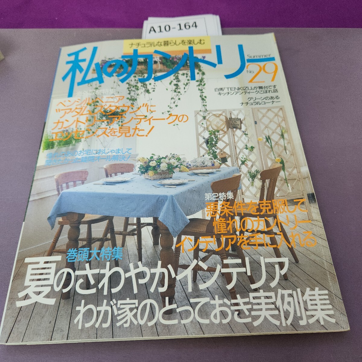 A10-164 私のカントリー No.29 大特集 夏のさわやかインテリアわが家のとっておき実例集拍卖