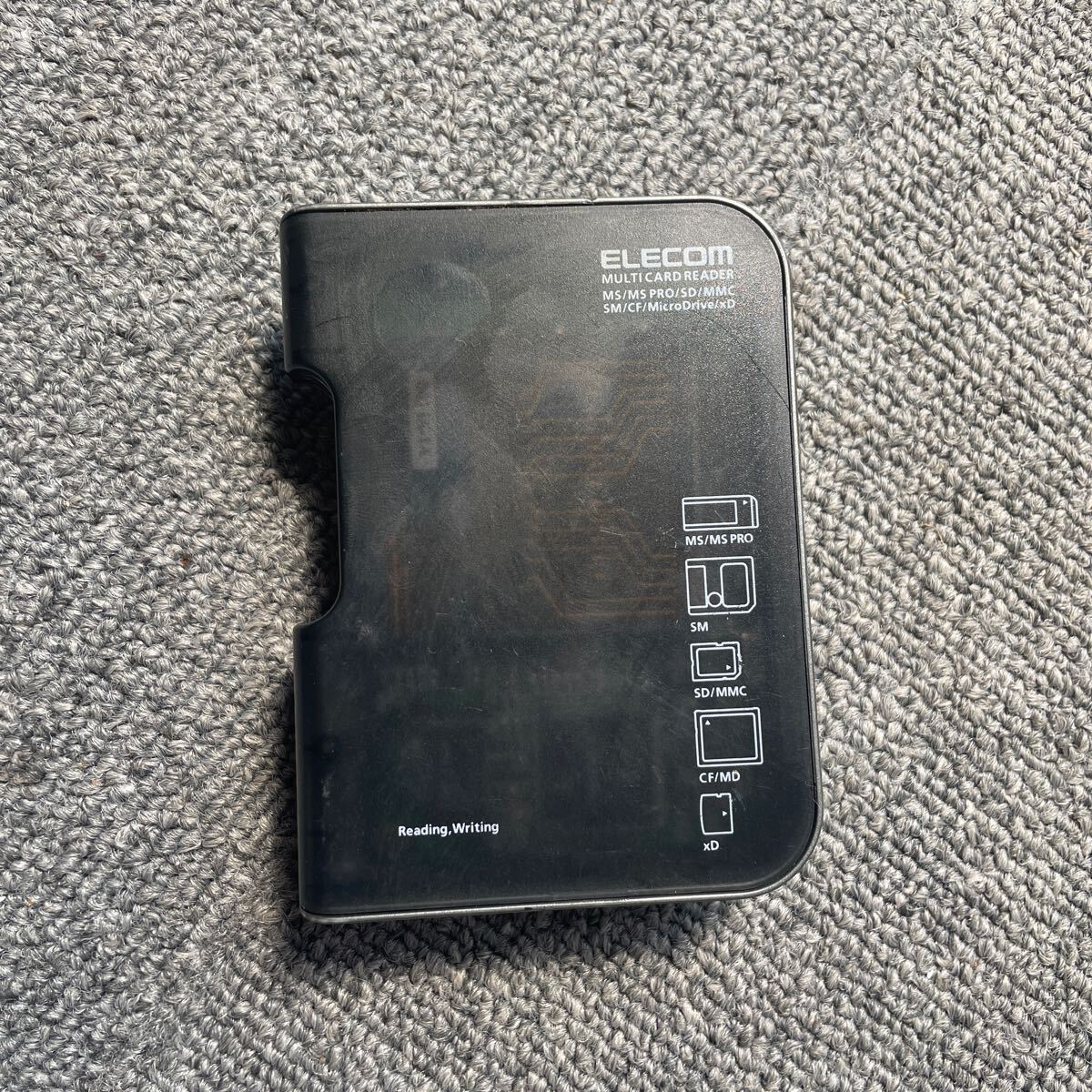 ELECOM USB2.0対応メモリリーダー USBメモリリーダライタ MR-DU2A8BK 中古 動作未確認 現状渡し拍卖