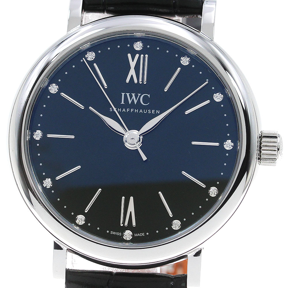 IWC IWC SCHAFFHAUSEN IW357405 ポートフィノ オートマティック 34 12Pダイヤ 自動巻き レディース _832251拍卖