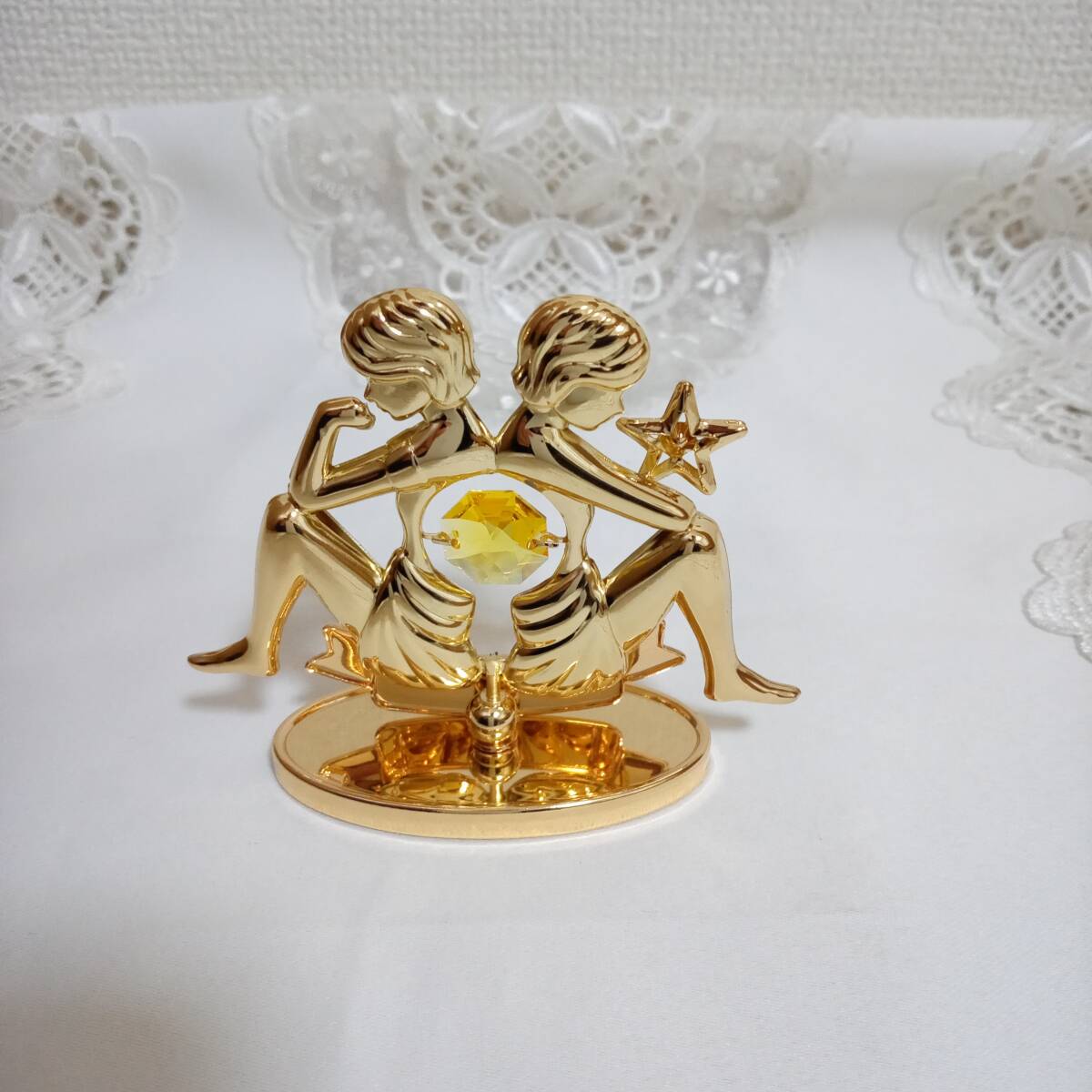 ふたご座オーナメント、クリスタル付き拍卖