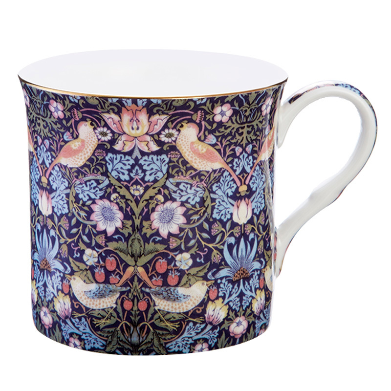 バード&ストロベリー柄マグカップ拍卖