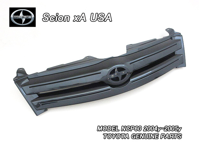 イストNCP60前期/SCION/サイオンxA純正USフロントグリル黒色209(04-05yモデル)/USDM北米仕様USAトヨタ米国iStブラックマイカ黒アメリカ海外拍卖