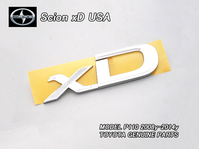 イストP110/SCION/サイオン純正USエンブレム-リアxDマーク/USDM北米仕様ZSP.NCP110.115トヨタiStバックドア用USA車名文字拍卖