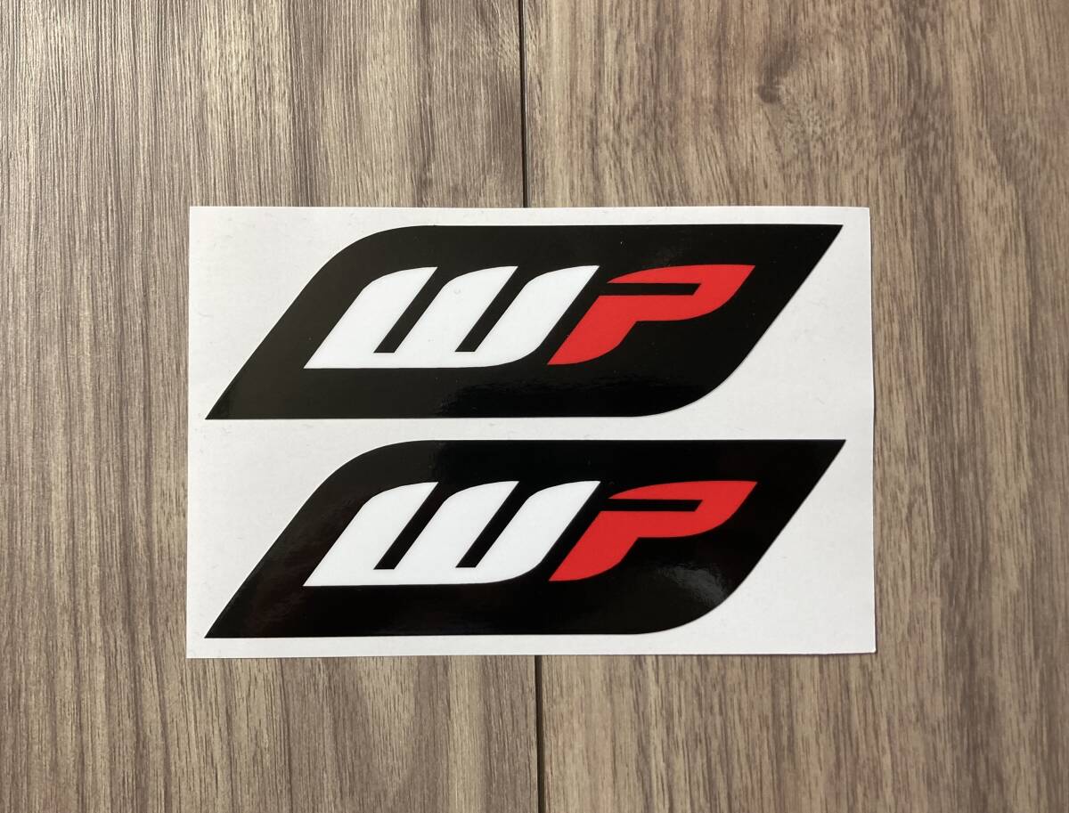 送料無料 WP ラミネート カッティング ステッカー ペアセット 12cm × 3.5cm拍卖