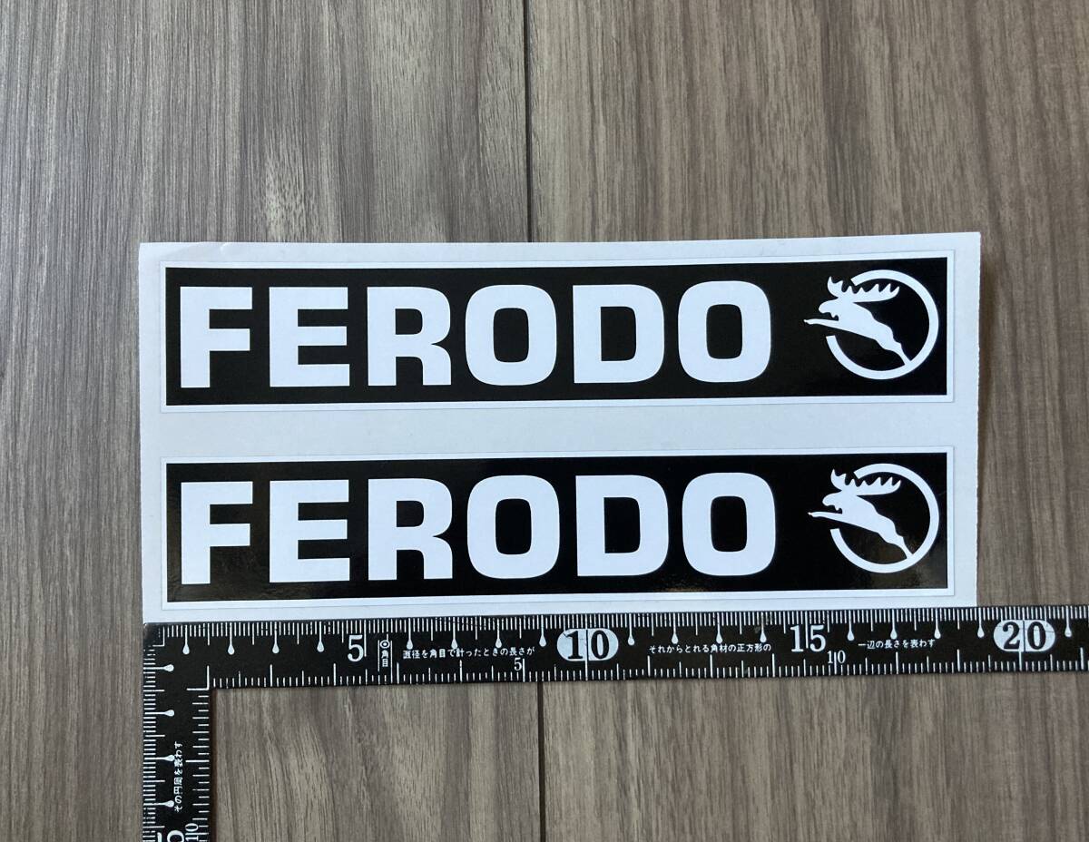 ★送料無料★FERODO フェロード ステッカー デカール 2枚セット 180mm x 35mm拍卖