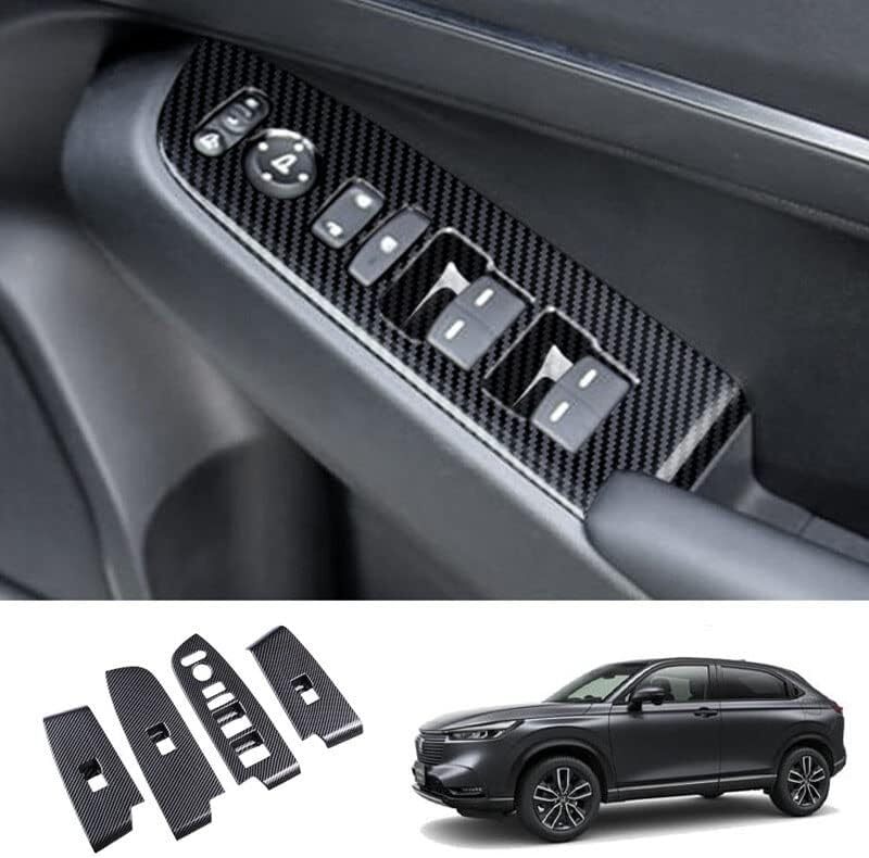 ヴェゼル 型式RV系 対応 ドアスイッチパネル カーボンカラー 内装 ドレスアップ カスタム パーツ アクセサリー インテリアパネル拍卖