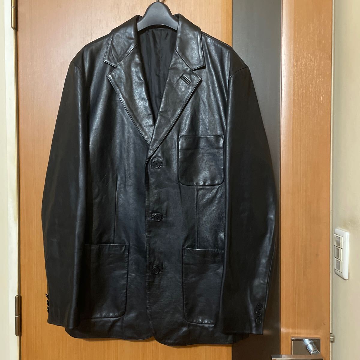 希少 Safari購入『OLD GAP』90sレザージャケット オールドギャップ アーカイブ VINTAGE ヴィンテージ ビンテージ 古着 テーラード S拍卖