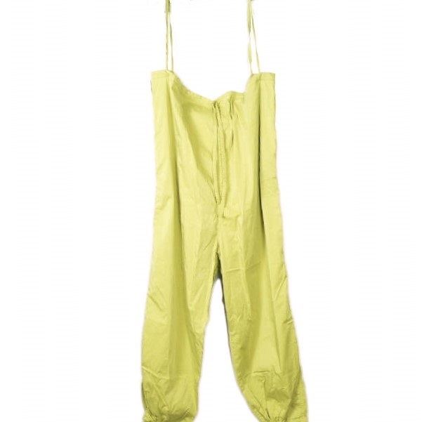 Cellar Door x Bshop セラードアー 別注 DORRY - PEACH SKIN ピーチスキン オールインワン Free イエロー 2WAY ハイウエスト パンツ g18918拍卖