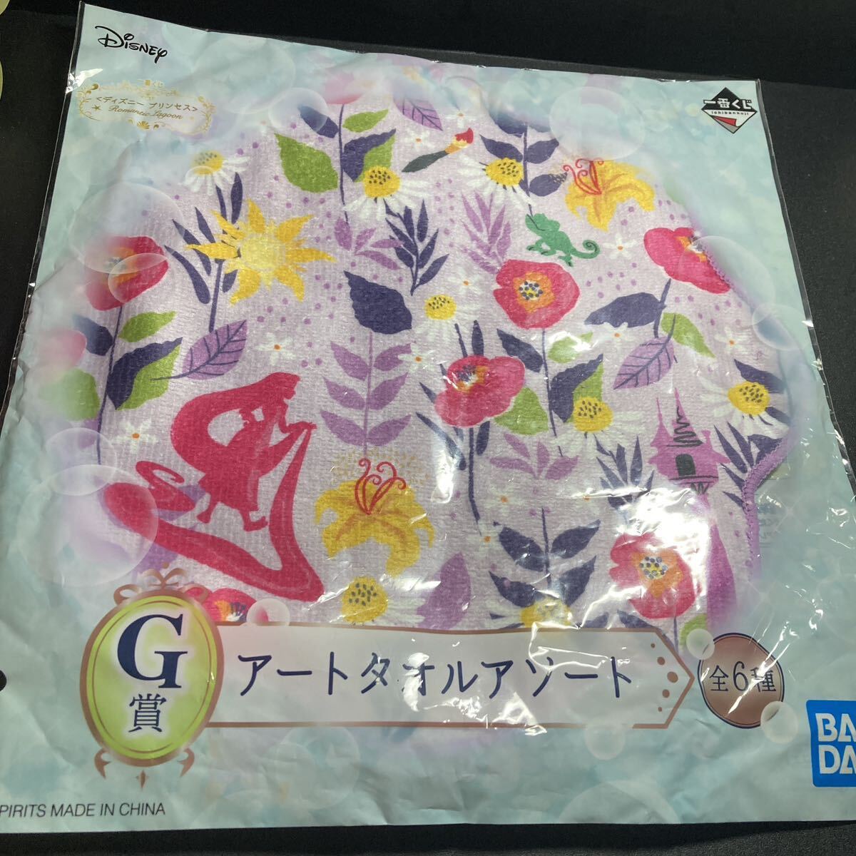 一番くじ ディズニー プリンセス G賞 アートタオルアソート 塔の上のラプンツェル ハンカチ タオル ミニタオル Disney グッズ拍卖