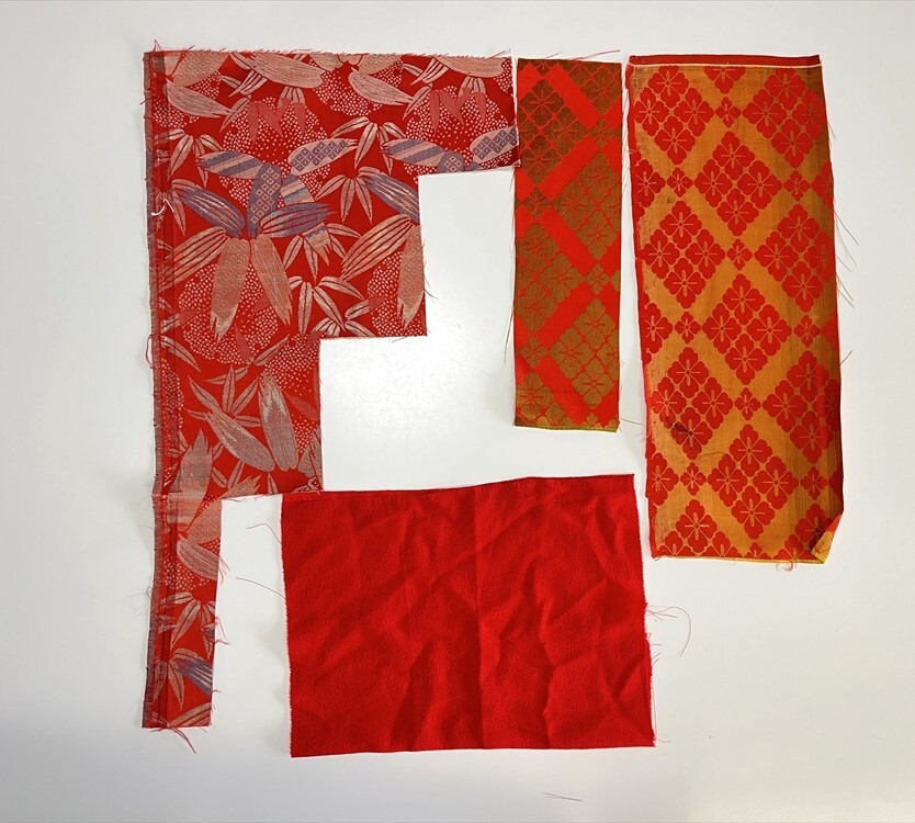 花とら●リサイクル端切れ 帯地いろいろ リメイク 素材 細工用 人形作り 布地 240803-17拍卖