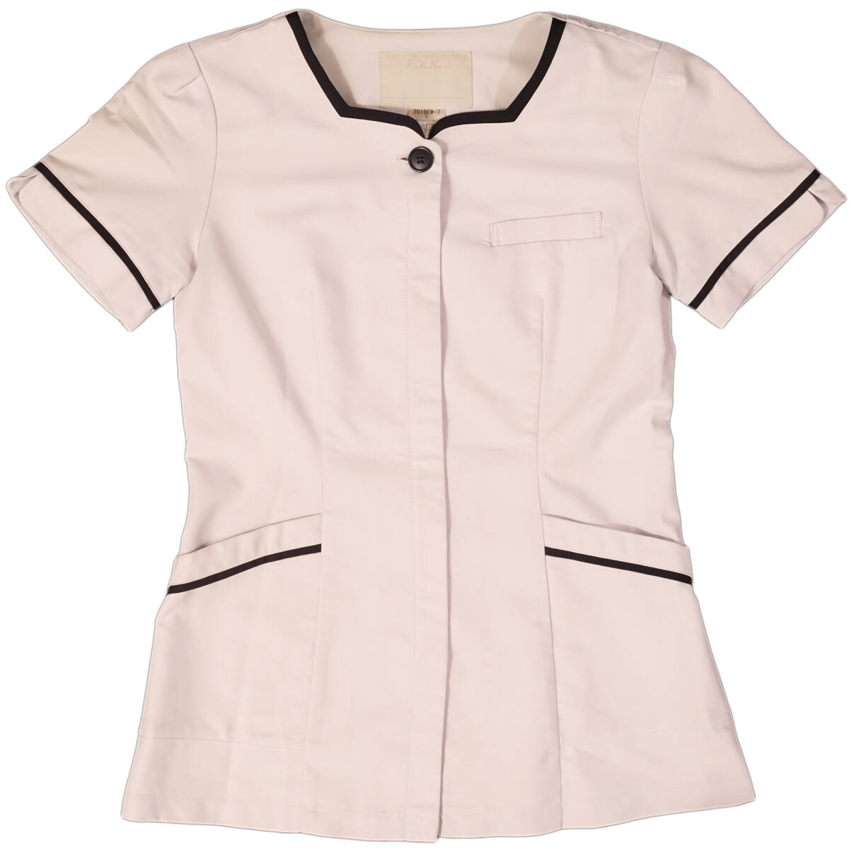 ナースウェア ツーピース 上衣 S ナース 看護師 医療 介護 制服 ユニフォーム 白衣 FOLK フォーク拍卖