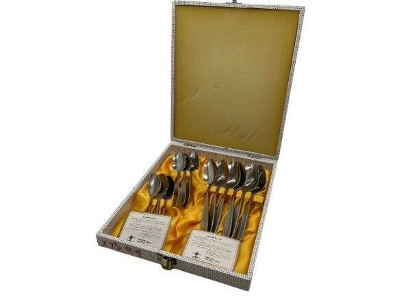 【送料無料!!】新型ブルーバード 発売記念 カトラリー セット 小スプーン(14cm)6本 中スプーン(18cm)6本 計12本セット スプーン拍卖