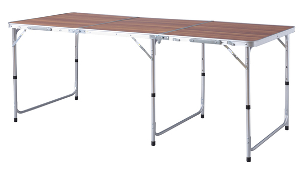 東谷 あずまや ODL-558 フォールディングテーブル ワイド D80 ブラウン メラミン化粧繊維板 アルミ ポリエステル 折りたたみテーブル拍卖