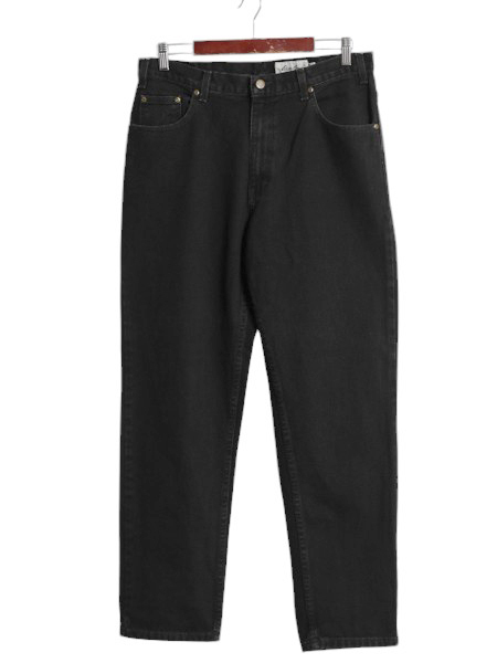 90s エディーバウアー テーパード ブラック デニム パンツ メンズ 34 30 / 90年代 オールド Eddie Bauer アウトドア ジーンズ ジーパン 黒拍卖