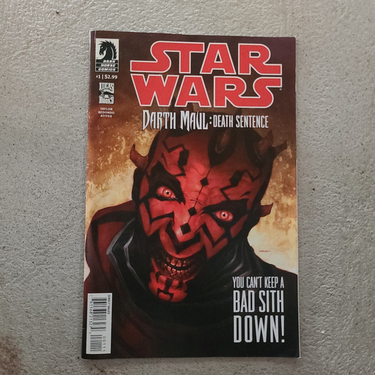 STER WARS スターウォーズ/DARTH MAUL/DEATH SENTENCE/LUCAS BOOKS/ アメコミ/ 英語拍卖