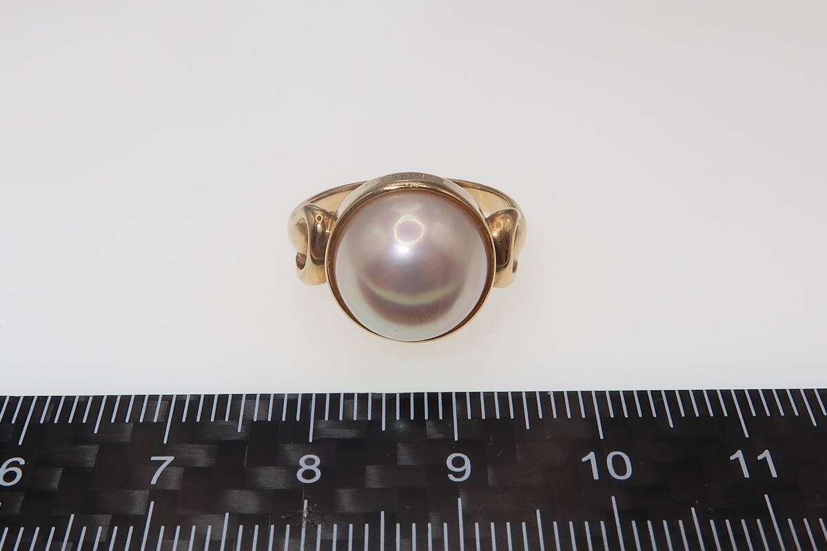 田崎真珠 パール K18YG リング 11.5号拍卖