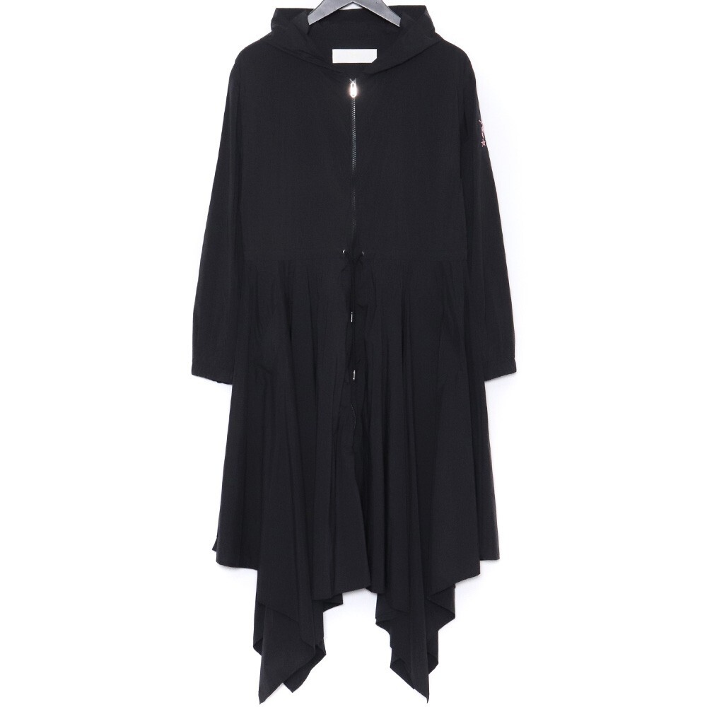 ROARGUNS ジップアップポンチョ サイズ1 ブラック 19SGLO-01R ロアーガンズ roar ドレープ パーカー拍卖