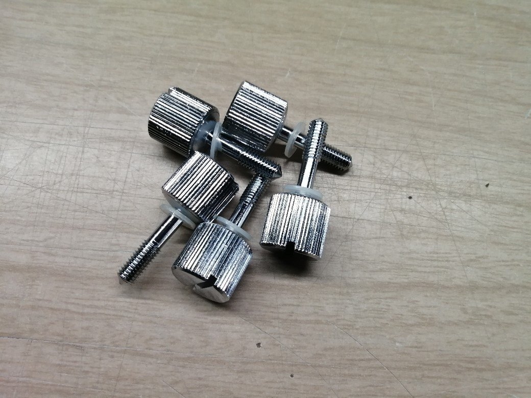 00918 タキゲン 足長ローレットつまみ 5本組 A-176-47拍卖