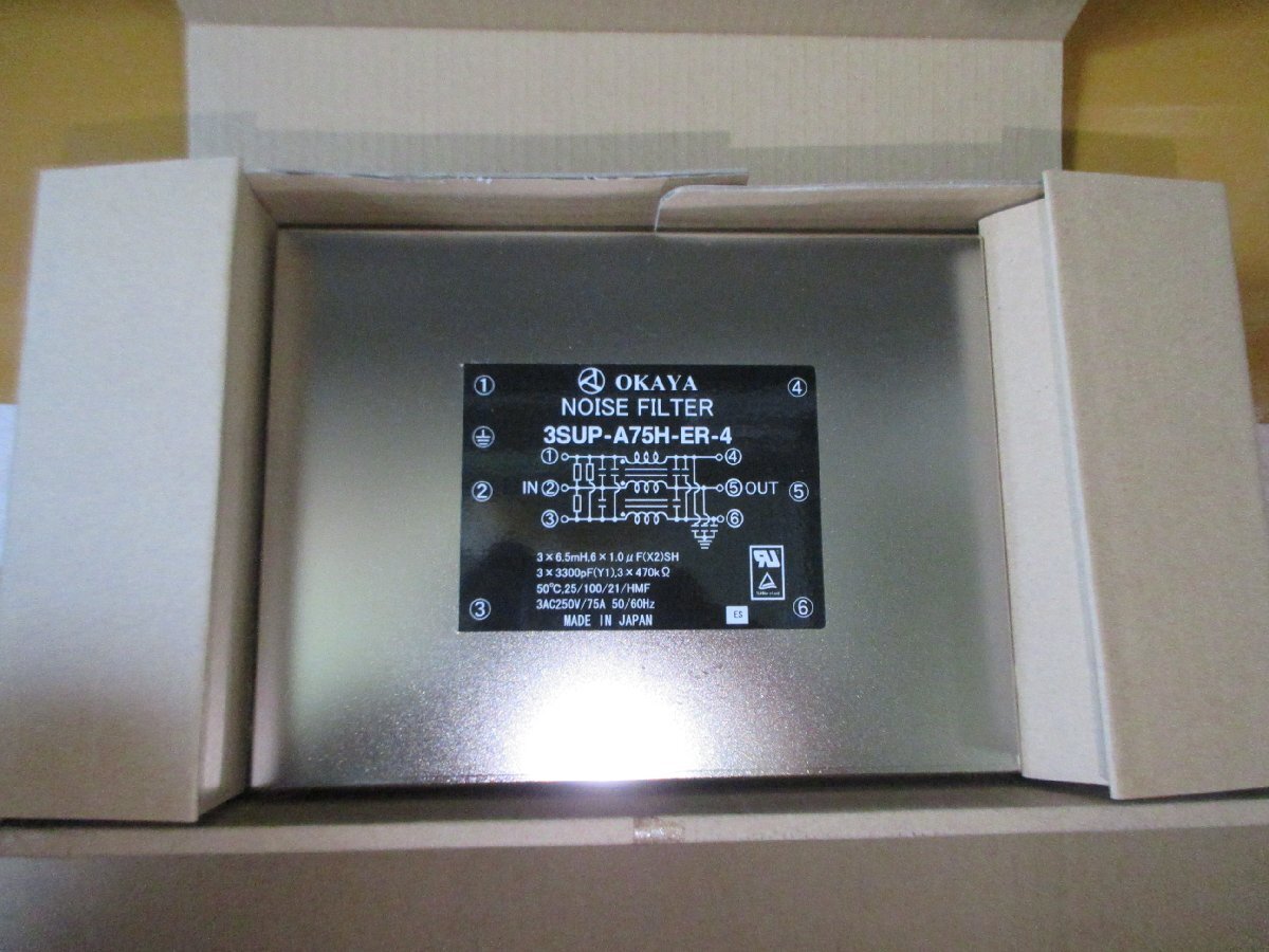 00326 岡谷電機 ノイズフィルタ 3SUP-A75H-ER-4拍卖