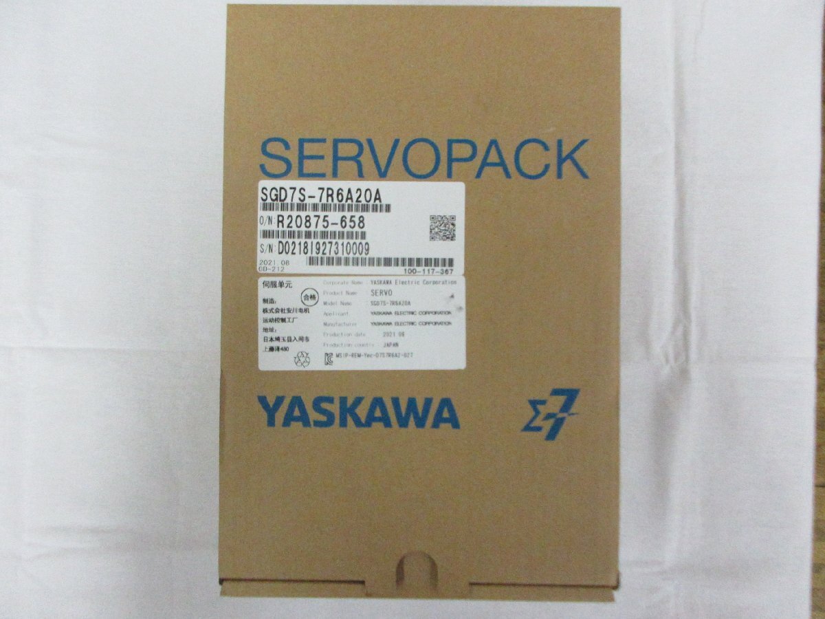 00604 安川電機 サーボパック SGD7S-7R6A20A拍卖