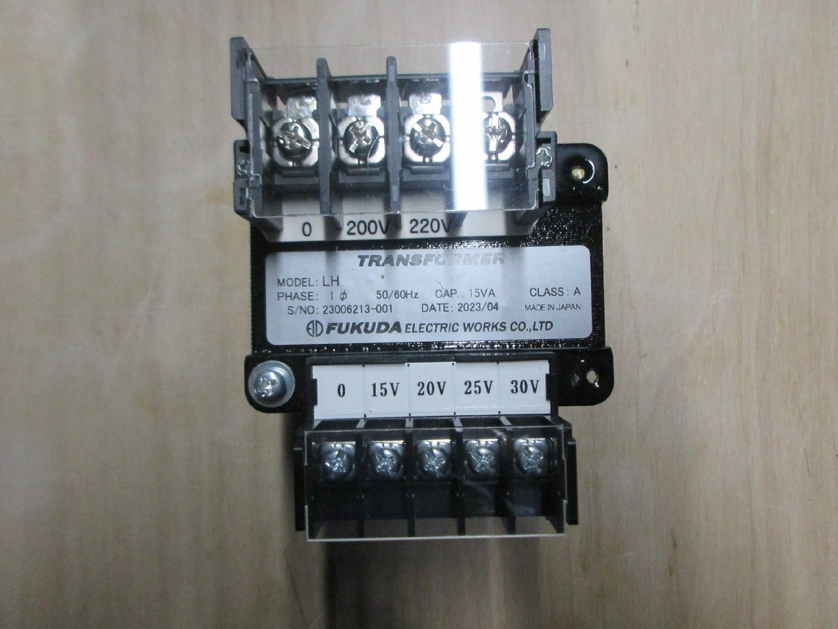 00853 福田電機製作所 小型トランス 1φ 50/60Hz 15VA拍卖