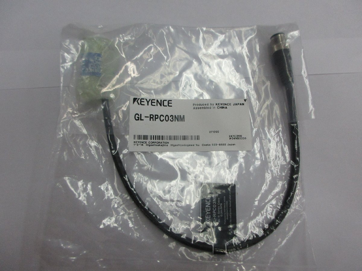00653 KEYENCE セーフティライトカーテン 本体接続ケーブル(延長用) 0.3m GL-RPC03NM拍卖