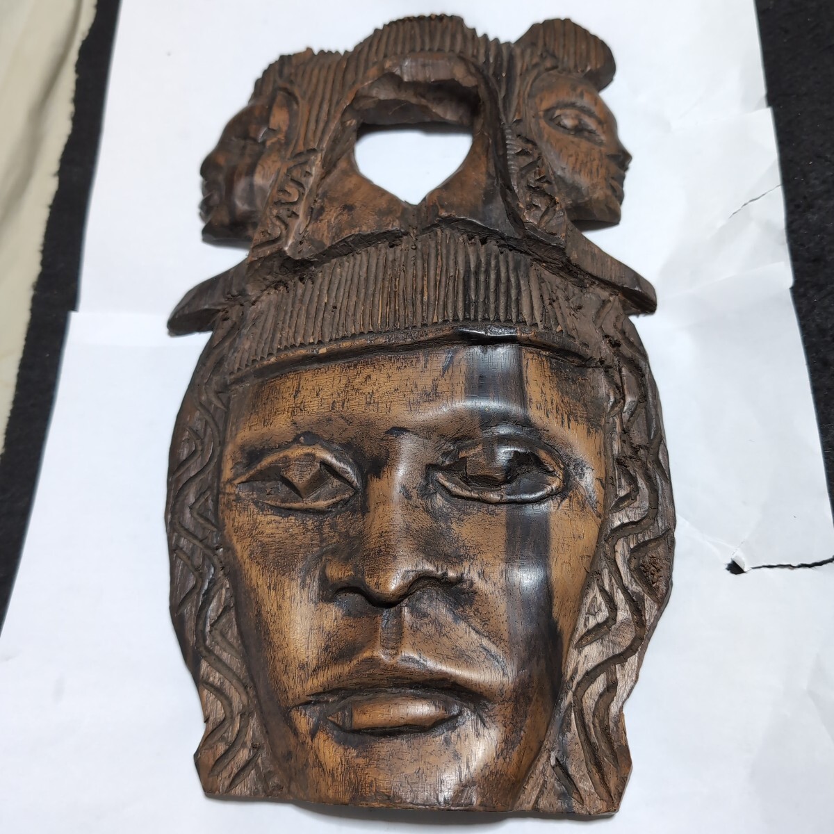 ■アジアン雑貨?■木彫り壁掛け、オブジェ■中古品■拍卖