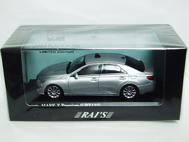 ■RAI'S■トヨタ マークX Premium(GRX133)2012 大阪府警察高速道路交通警察隊車両(レイズ限定品)1/43 覆面パトカー パトロールカー拍卖