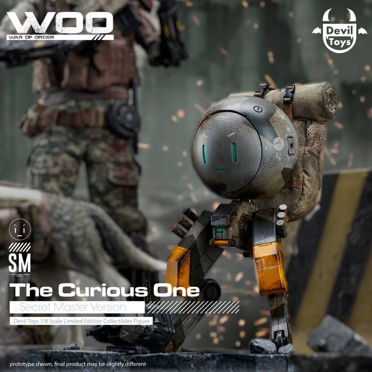 Devil Toys 1/6 Scale Droid Figure War of Order (WOO) Curious One (Secret Master.Ver) 検) ThreeA 3A サイバーパンク UNDERVERSE TK拍卖