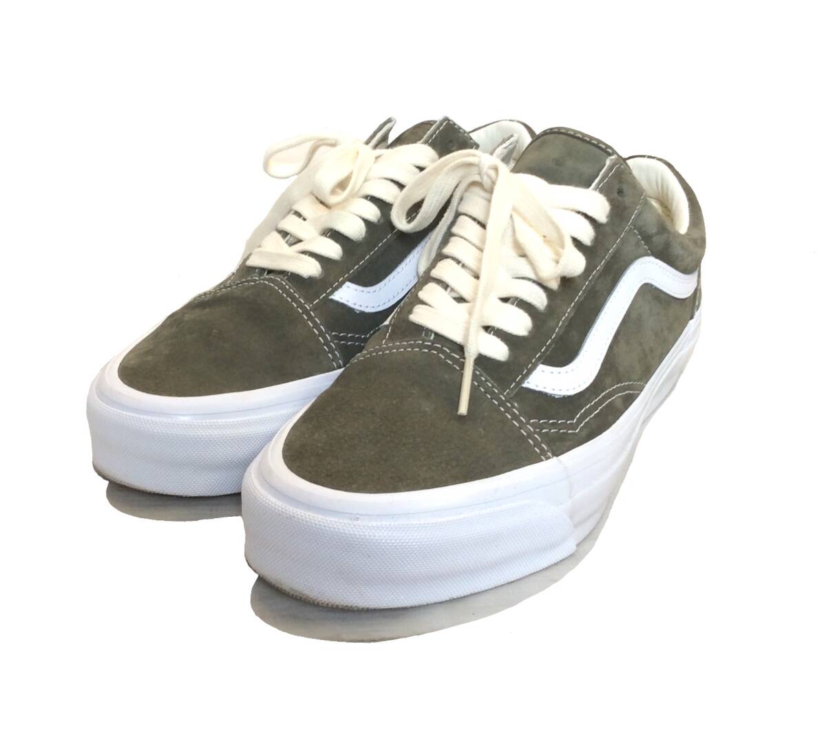 VANS バンズ オールドスクール スニーカー ヌバック系 カーキ系 メンズ 27.5cm拍卖