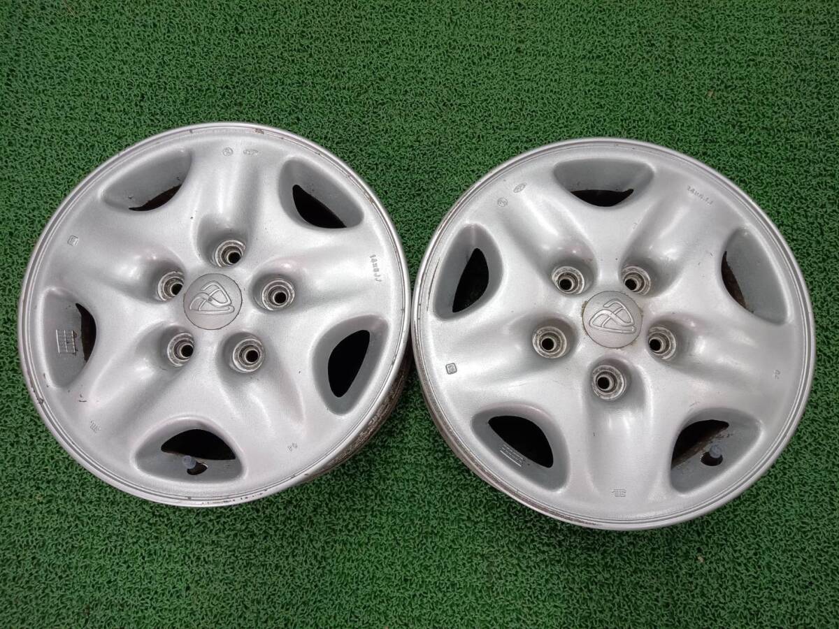 ★希少品★当時物★ マツダ純正ホイール 14×6J +45 5H-114.3 2本セット拍卖