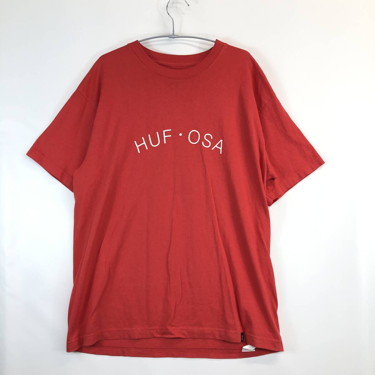 USA製 HUF・OSA ハフ 大阪限定 HUF DTC TEE 半袖Tシャツ レッド Lサイズ拍卖