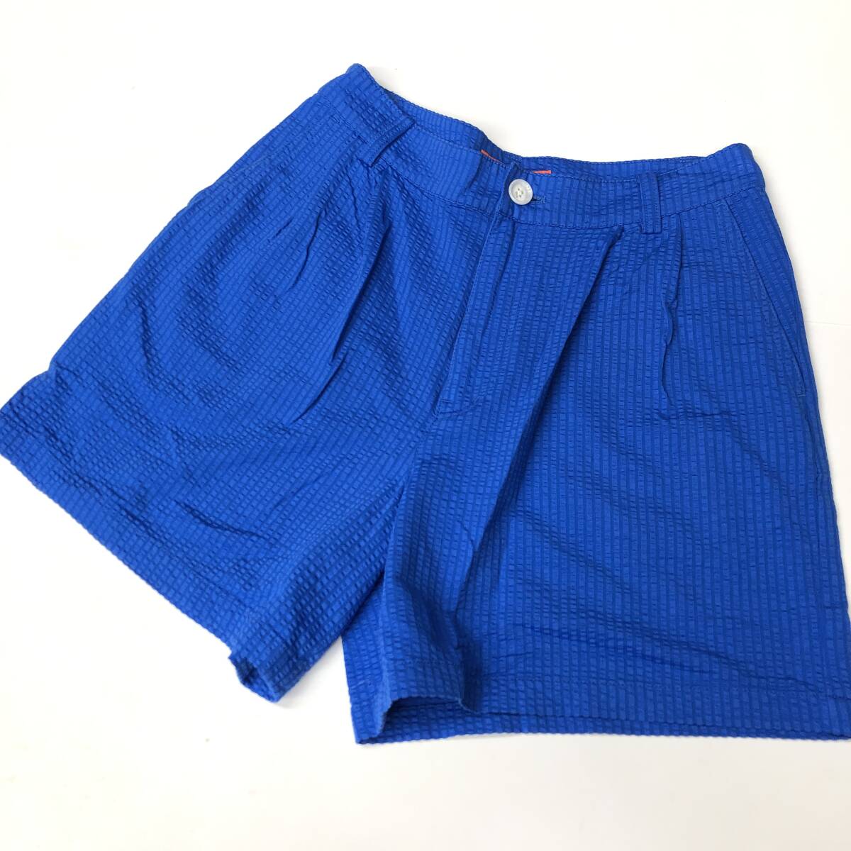 ビームスゴルフ BEAMS GOLF ゴルフショートパンツ ブルー 16S-OL-321 Mサイズ レディース拍卖