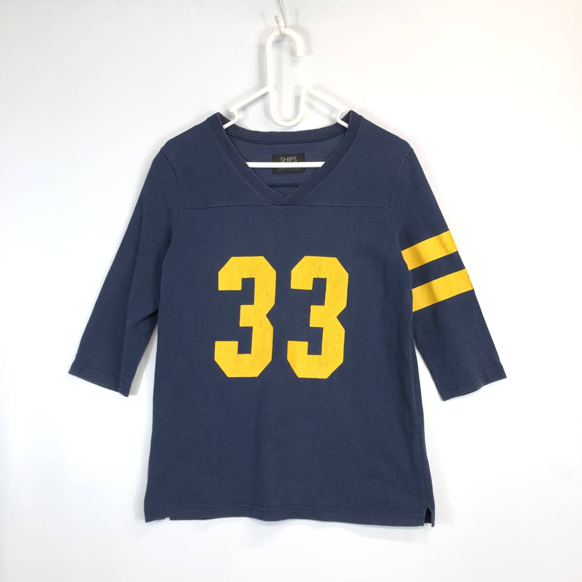 SHIPS By Shinzone シップス シンゾーン フットボールTシャツ ネイビー フリーサイズ 312-62‐0047拍卖