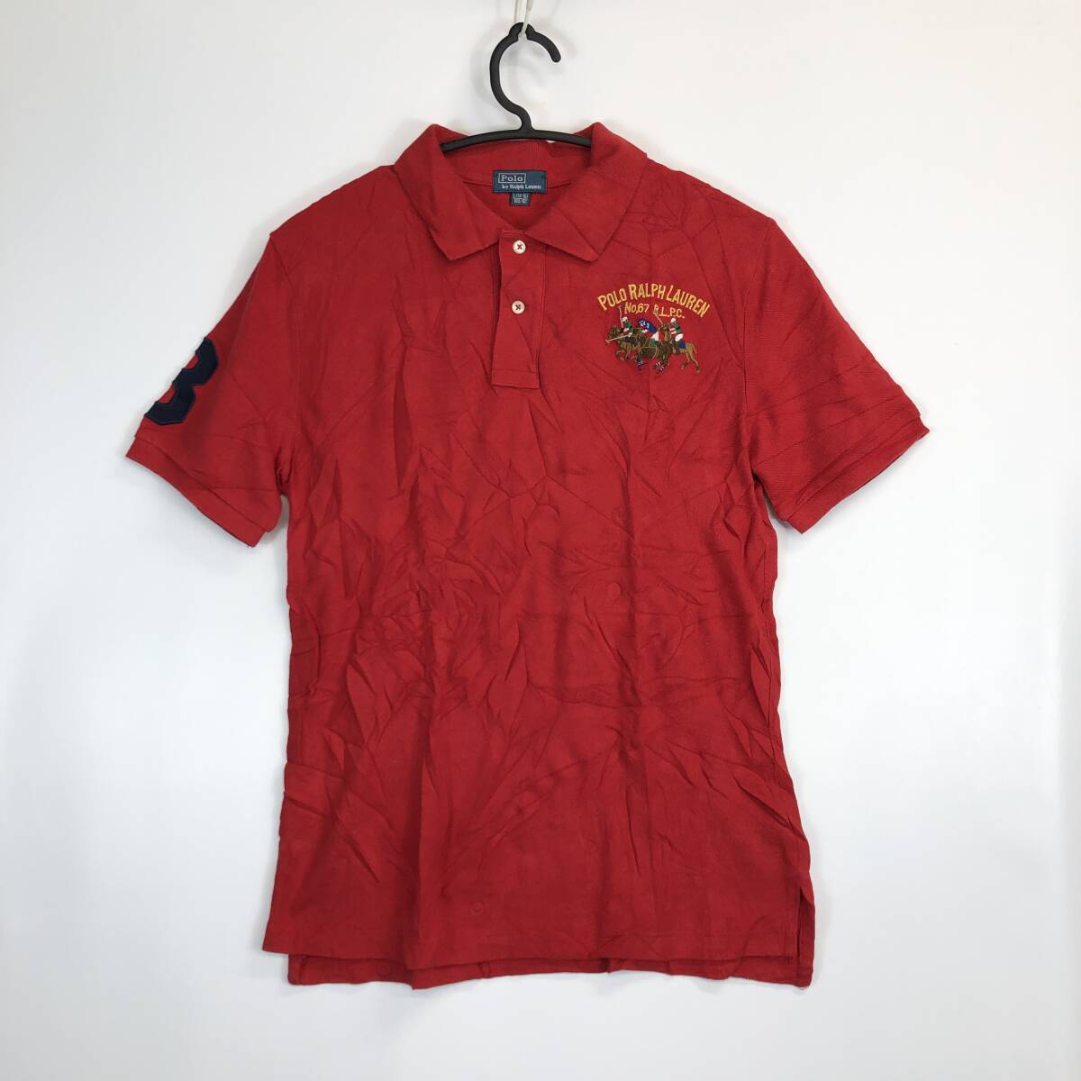 Polo Ralph Lauren ラルフローレン 半袖ポロシャツ レッド 160 ボーイズLサイズ No.67 R.L.P.C拍卖