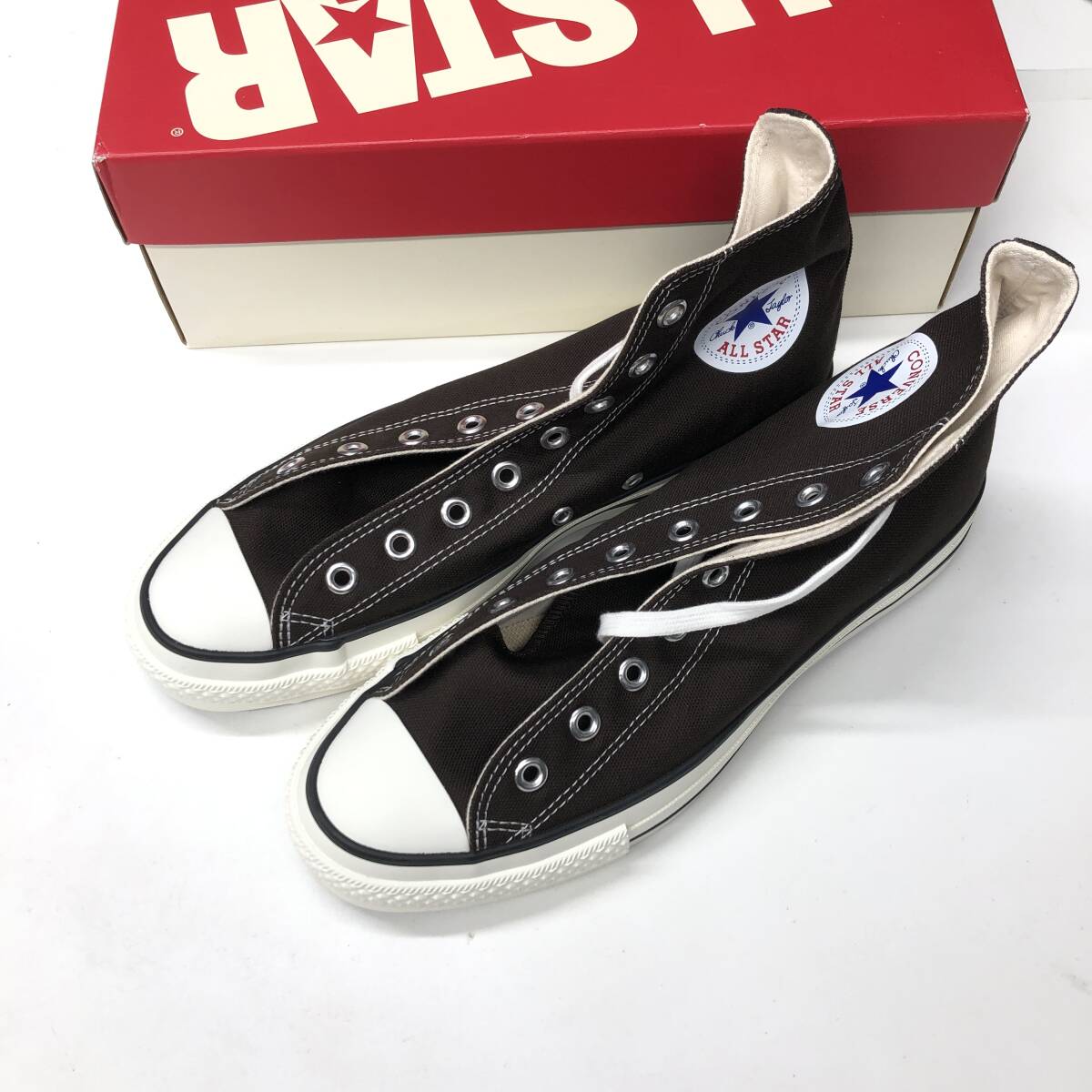 未使用 日本製 コンバース オールスターHI ブラウン US9 27.5cm拍卖