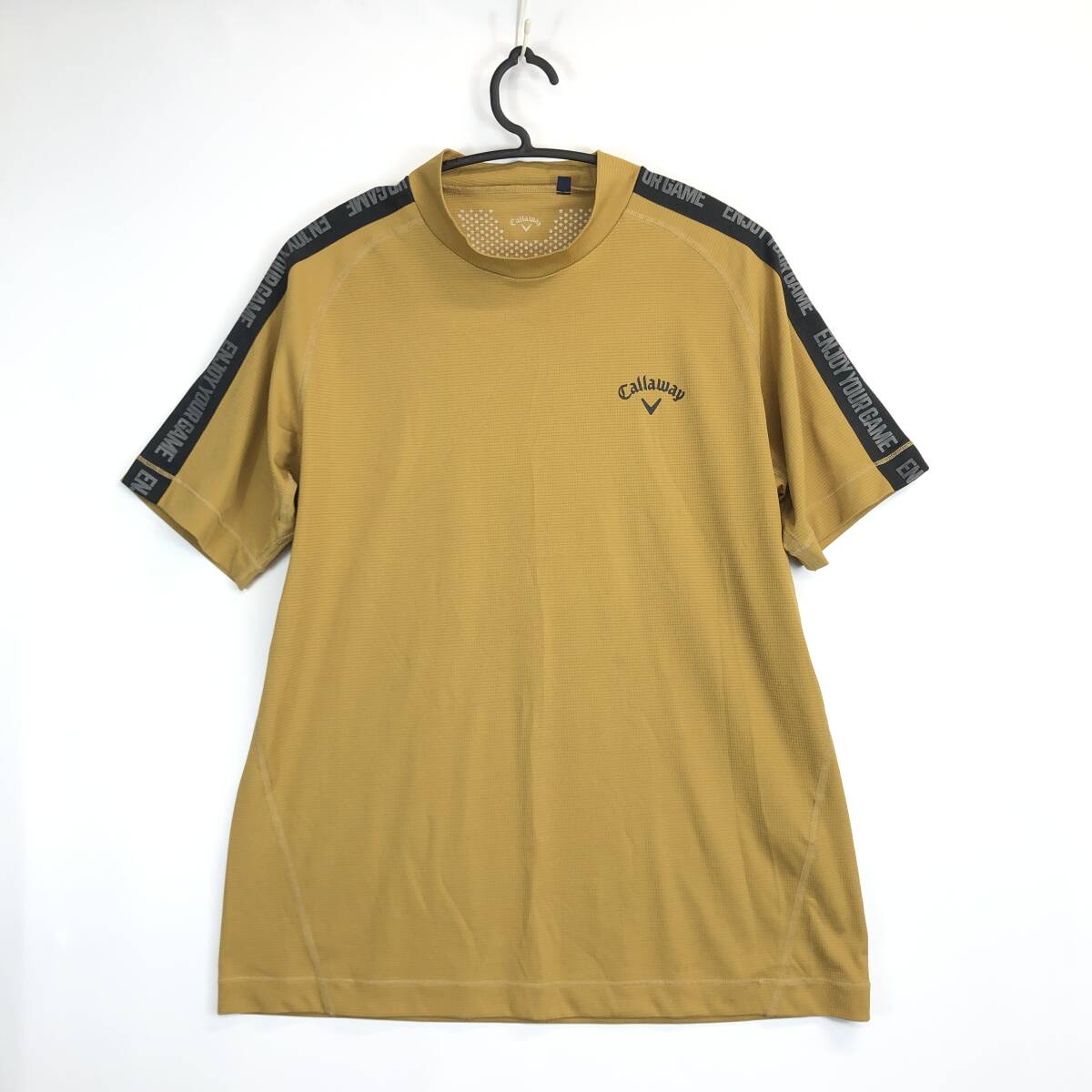 Callaway キャロウェイ 半袖速乾Tシャツ LLサイズ 241-1134522 ゴールド拍卖