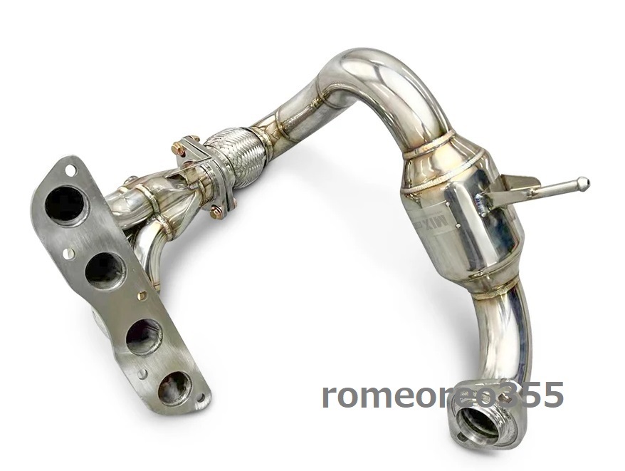 お買い得 オマケ付き 高品質トヨタ MR-S ZZW30 1ZZ 1.8L ステンレス エキゾースト マニホールド + ダウンパイプ キャタレス 1999-2007拍卖