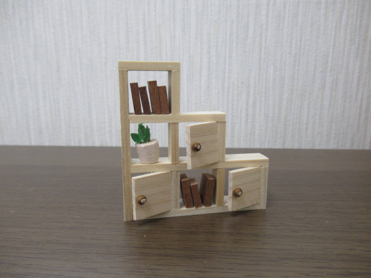 ハンドメイド★ミニチュア★木製家具★三段シェルフ★A拍卖