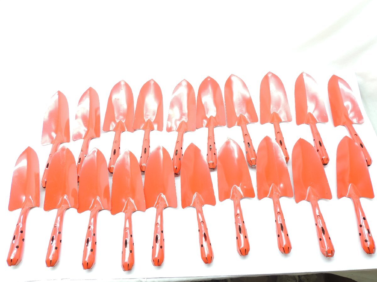 日本製 カラー 共柄 移植コテ 補強付 ベロ付 20丁 植え替え スコップ いしょくごて 移植スコップ すこっぷ拍卖