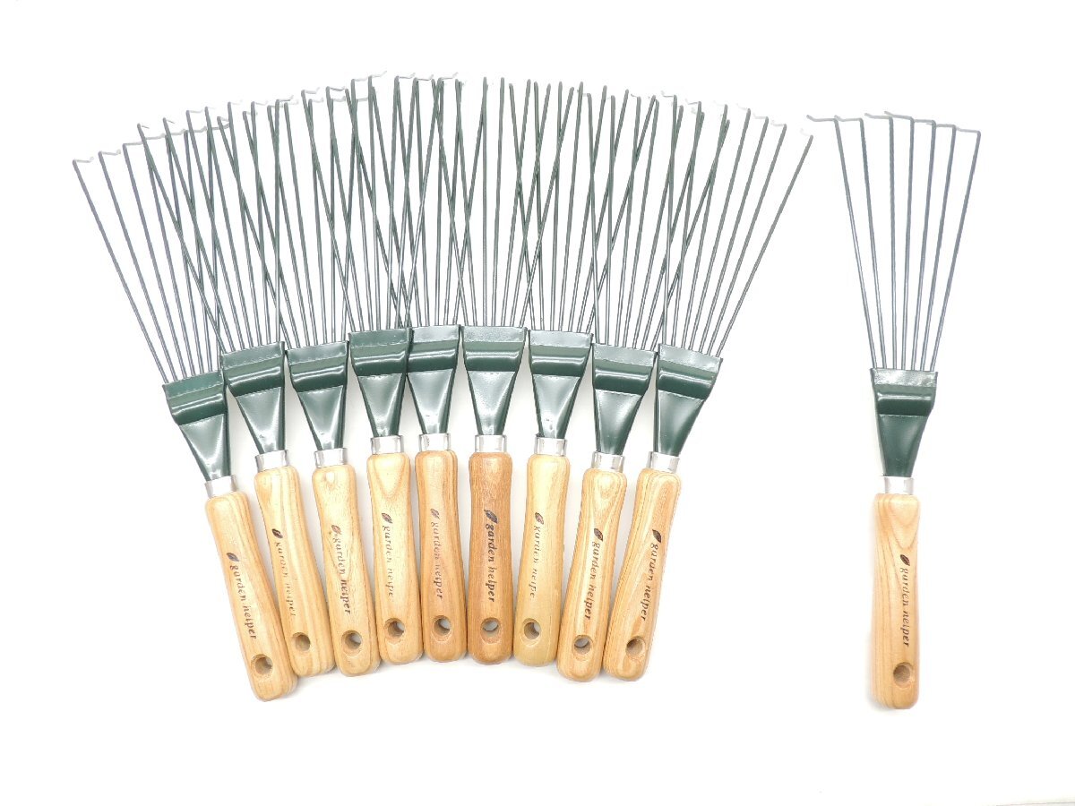 ガーデンヘルパー グリーンハンディレーキ B-170G 10丁セット 園芸 熊手JAN 4931999644363 はんでぃれーき くまで拍卖