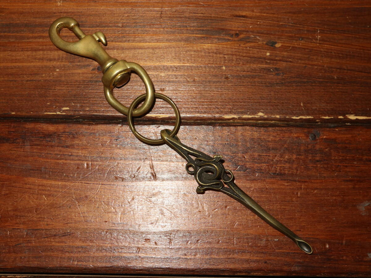 SOFTMACHINE ソフトマシーン スネーク キーチェーン / キーリング キーホルダー ブラス ソフトマシン SOFT MACHINE拍卖