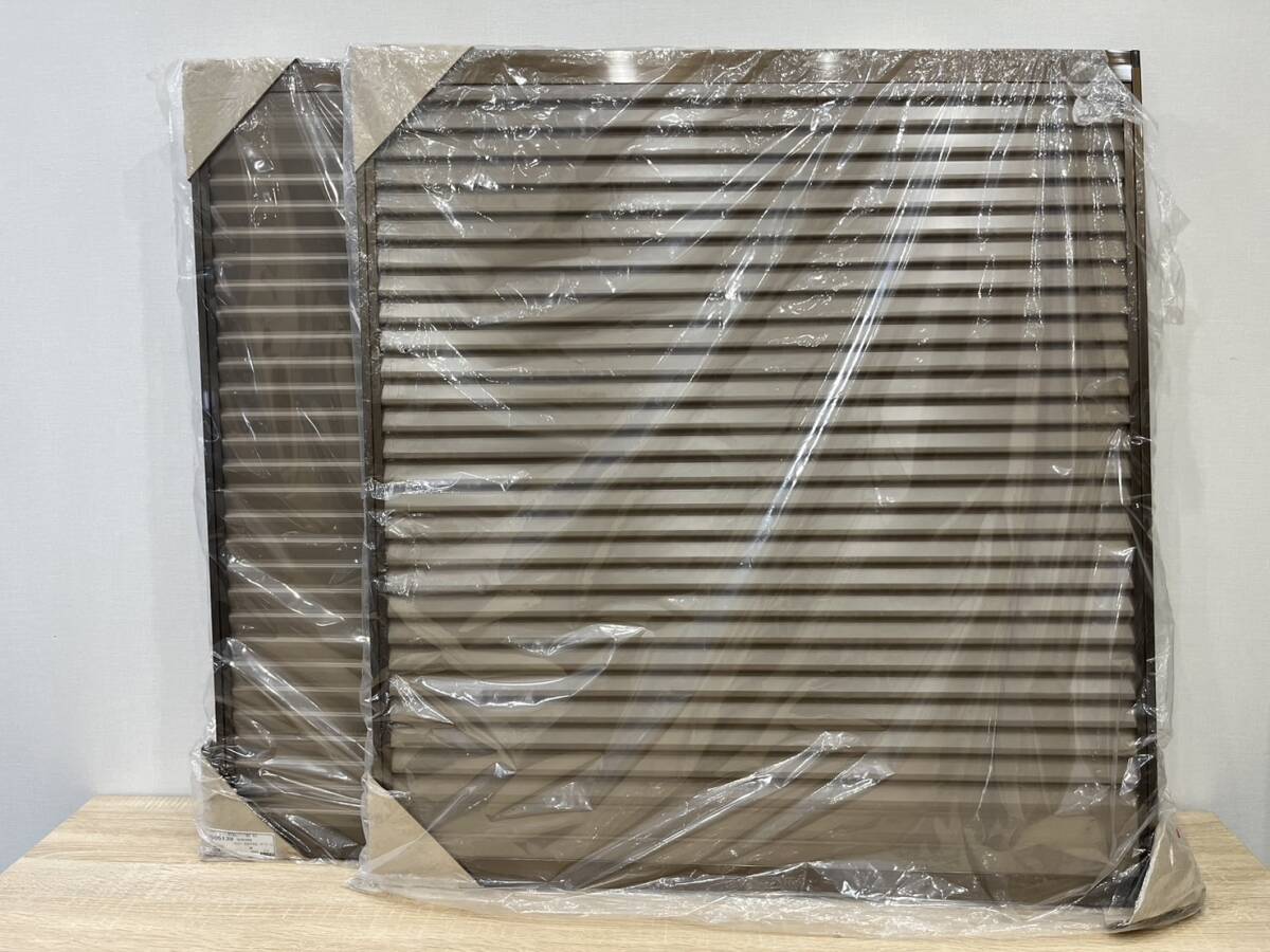 アルミサッシ 雨どい 窓 横87センチ×高94センチ×厚3センチ 2枚組 新品拍卖
