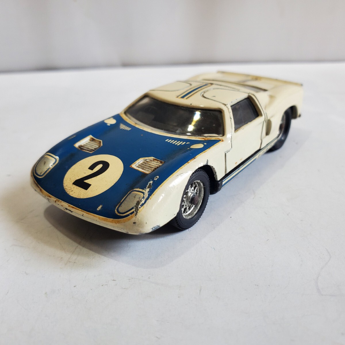 Solido ソリド 1/43「FORD LE MANS」白/青 フォード ル・マン キズ塗装剥がれ有り フランス製 610拍卖